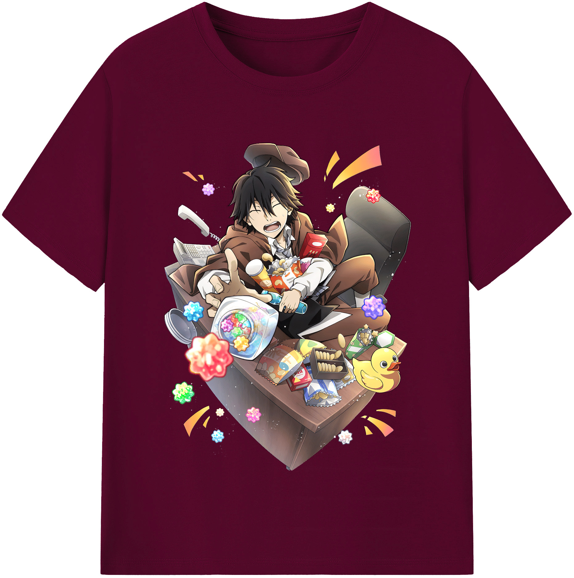 （画像用） 文豪ストレイドッグス Bungo Stray Dogs レディースカジュアルプリントTシャツ（綿100％）